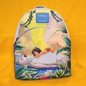 Loungefly Disney The Jungle Book Mowgli Baloo Duo River Soft Tag Mini Backpack